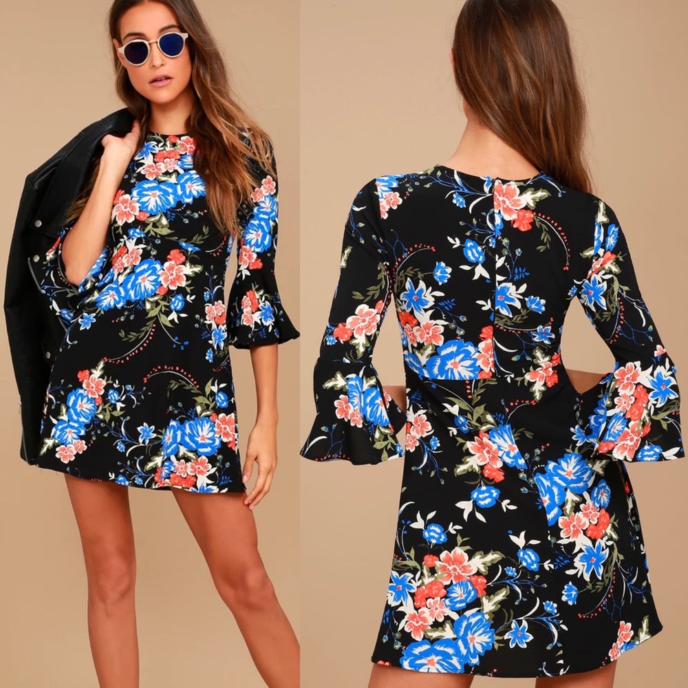 Lulu’s | Welcome Back Floral Print Dress